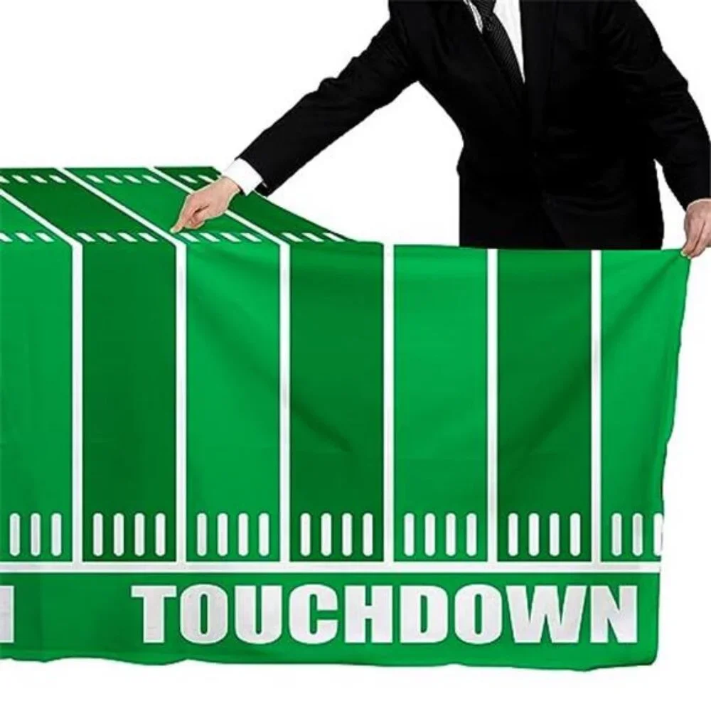 Football Party Decorations Disposable Tablecloth Plastic Touchdown